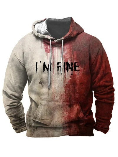 Men's Casual Digital Printing Hoodie Sweater