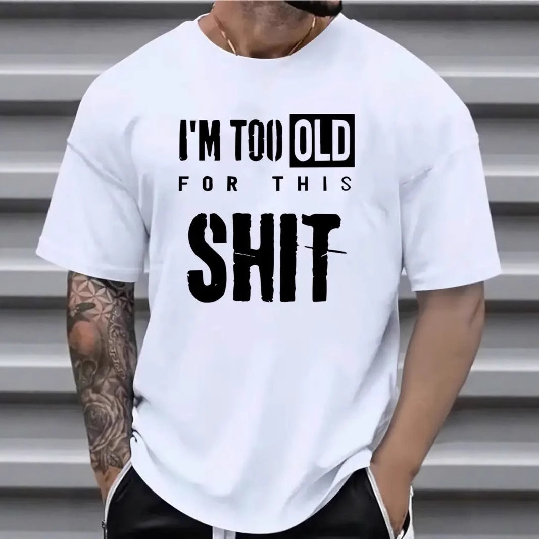 Men's All-match Short-sleeved T-shirt With Design Letters