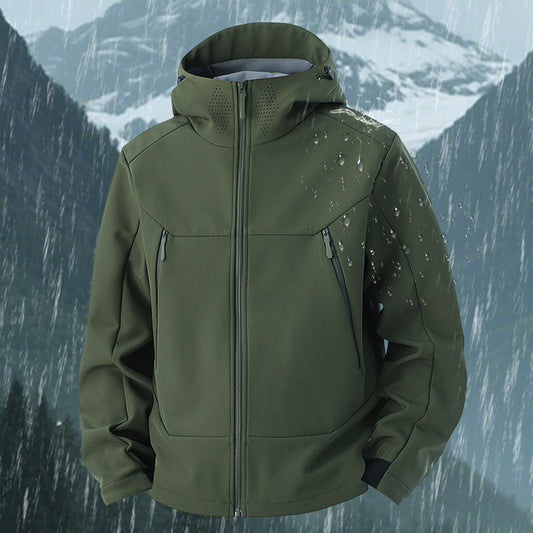 Soft Shell Men's Windproof Waterproof Outdoor Shell Jacket