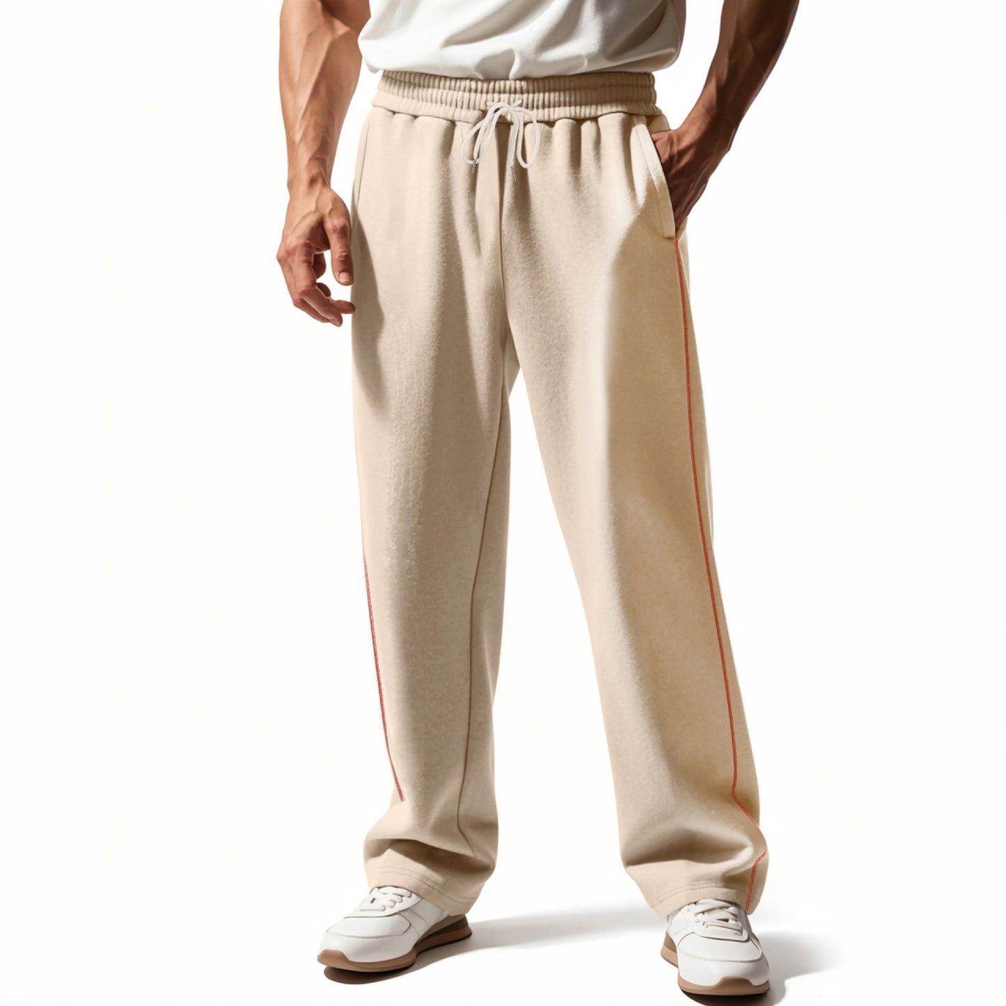 Men's Wear-resistant Heavy Terry Loose Sports Casual Pants