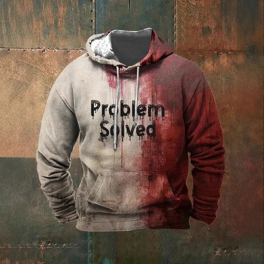 Men's Casual Digital Printing Hoodie Sweater